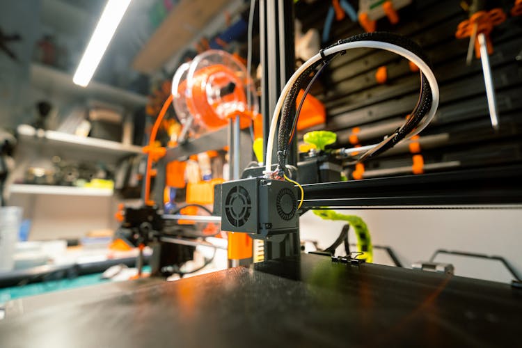 3D printer in a workshop environment