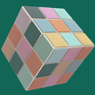 CLT 3D Printing logo mark, light on dark